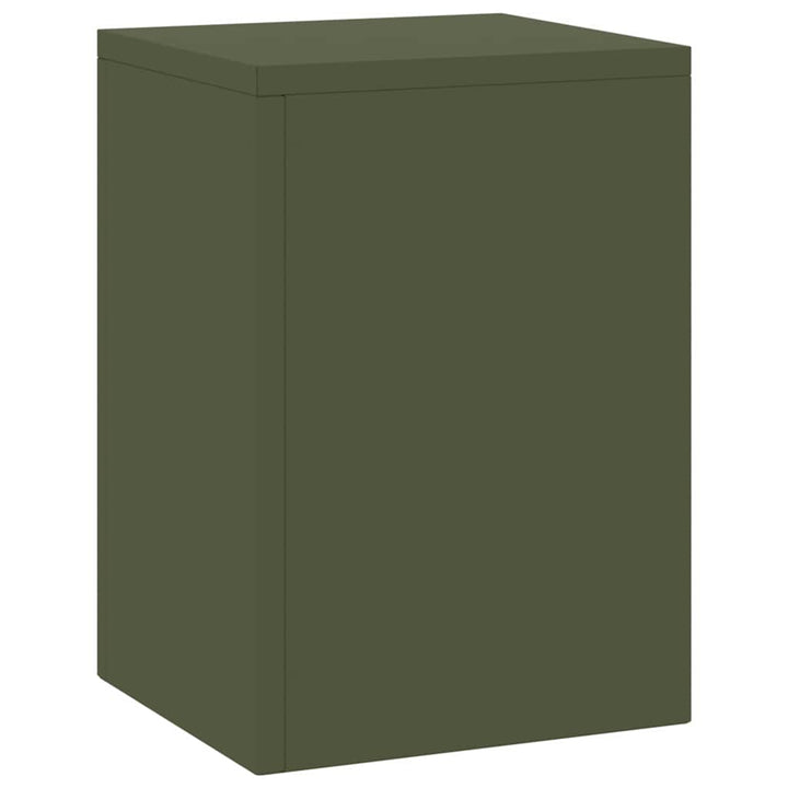 Planteholder 2 pcs Olivengrøn 24 x 24 x 35 cm Stål