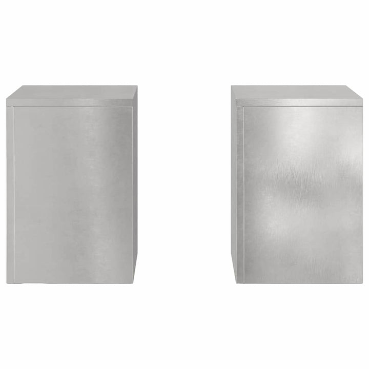 Planteholder 2 pcs Sølv 24 x 24 x 35 cm Rustfrit stål