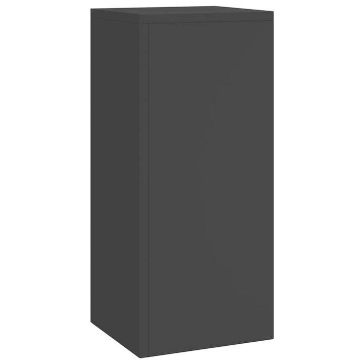 Planteholder 2 pcs Sort 24 x 24 x 55 cm Stål