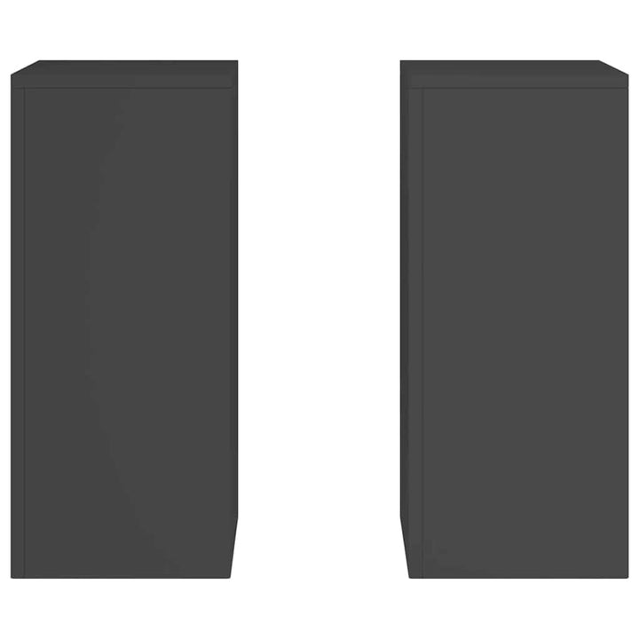 Planteholder 2 pcs Sort 24 x 24 x 55 cm Stål