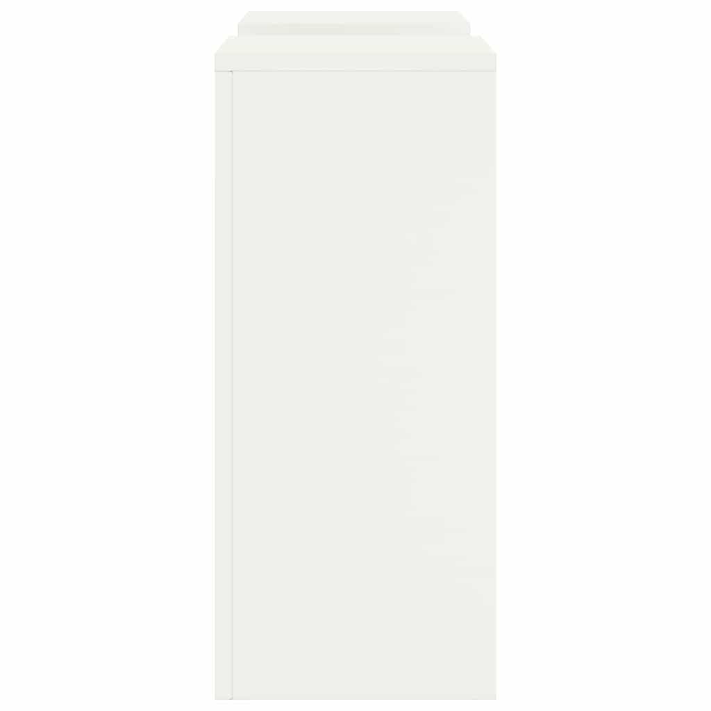 Planteholder 2 pcs Hvid 24 x 24 x 55 cm Stål