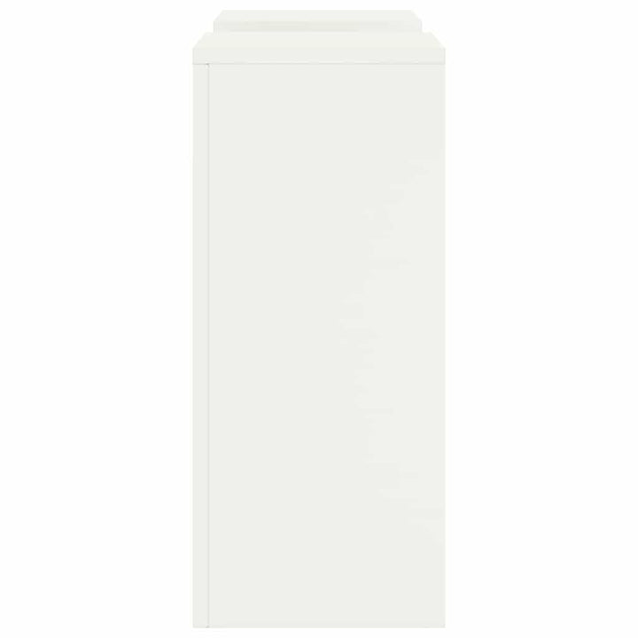 Planteholder 2 pcs Hvid 24 x 24 x 55 cm Stål