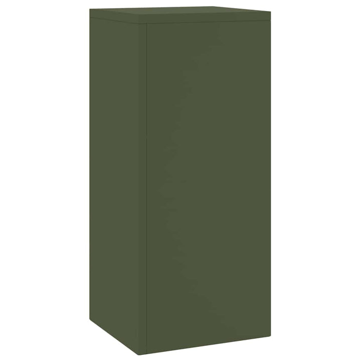 Planteholder 2 pcs Olivengrøn 24 x 24 x 55 cm Stål