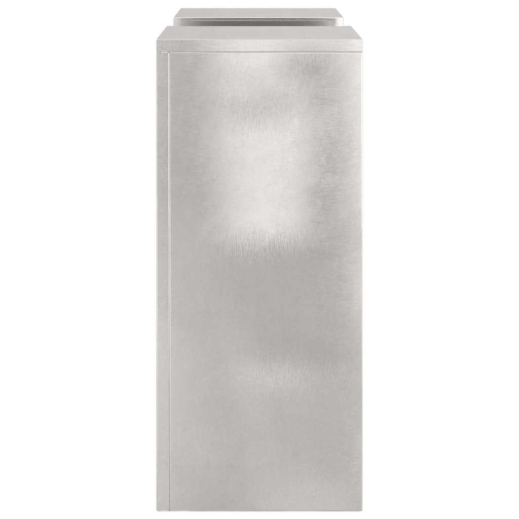 Planteholder 2 pcs Sølv 24 x 24 x 55 cm Rustfrit stål