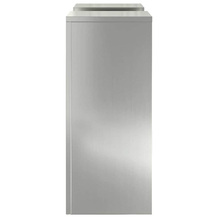 Planteholder 2 pcs Sølv 24 x 24 x 55 cm Galvaniseret stål
