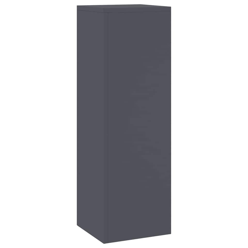 Planteholder 2 pcs Antracit 24 x 24 x 75 cm Stål