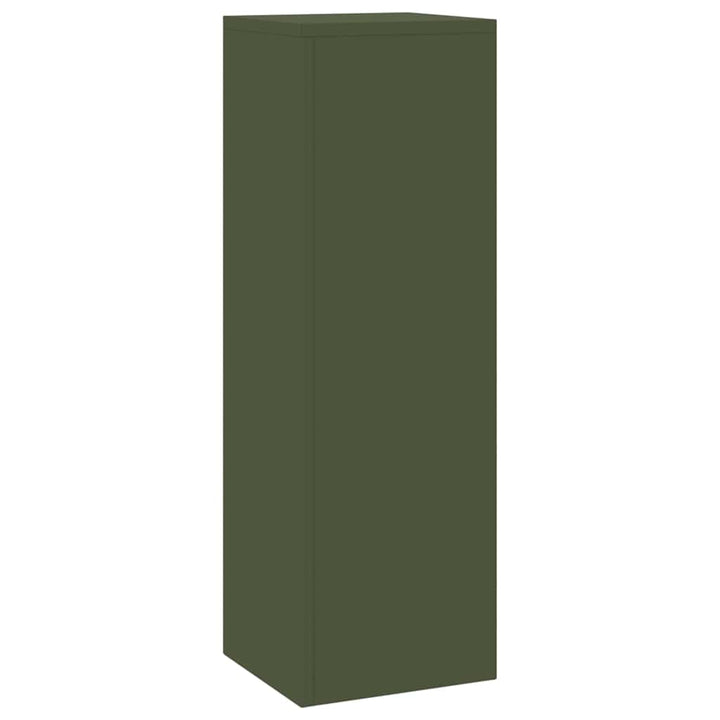 Planteholder 2 pcs Olivengrøn 24 x 24 x 75 cm Stål