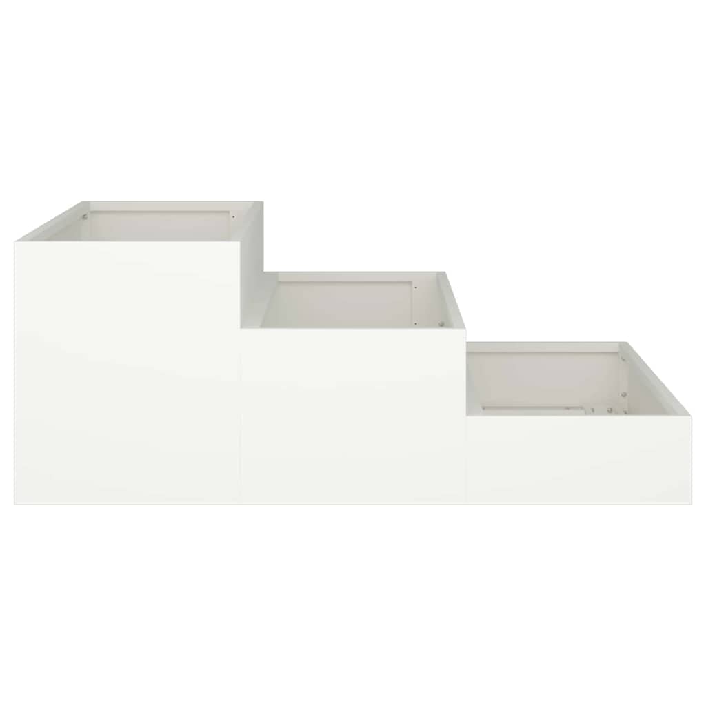Have Blomsterkrukke Hvid 90 x 90 x 35 cm Koldvalset stål