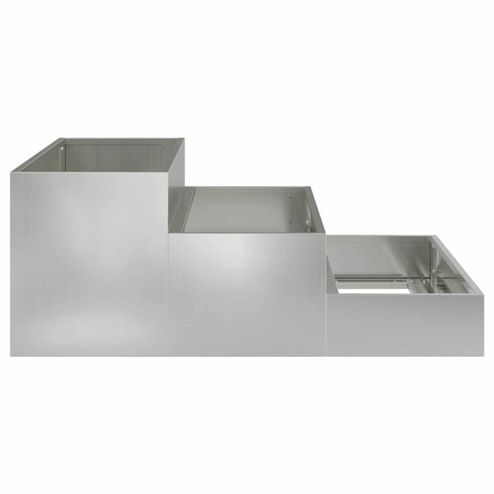 Have Blomsterkrukke Sølv 90 x 90 x 35 cm Galvaniseret stål