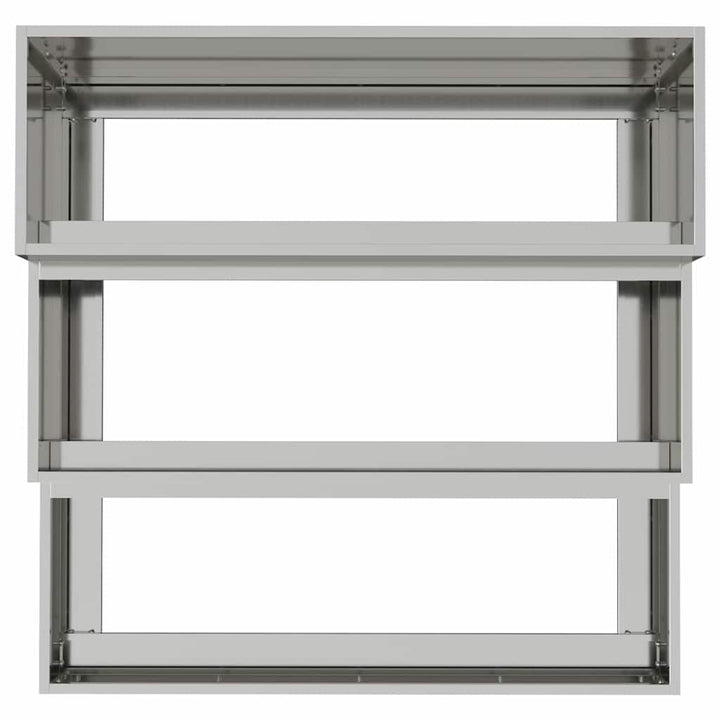 Have Blomsterkrukke Sølv 90 x 90 x 35 cm Galvaniseret stål
