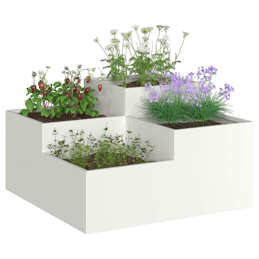 Have Blomsterkrukke Hvid 80 x 80 x 48 cm Stål