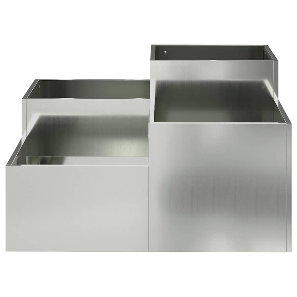 Have Blomsterkrukke Sølv 80 x 80 x 48 cm Galvaniseret stål