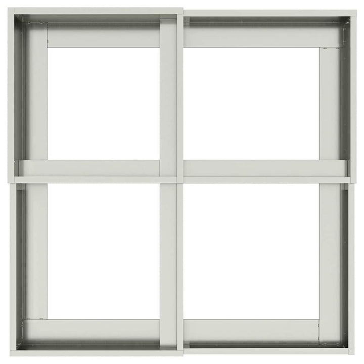 Have Blomsterkrukke Sølv 80 x 80 x 48 cm Galvaniseret stål