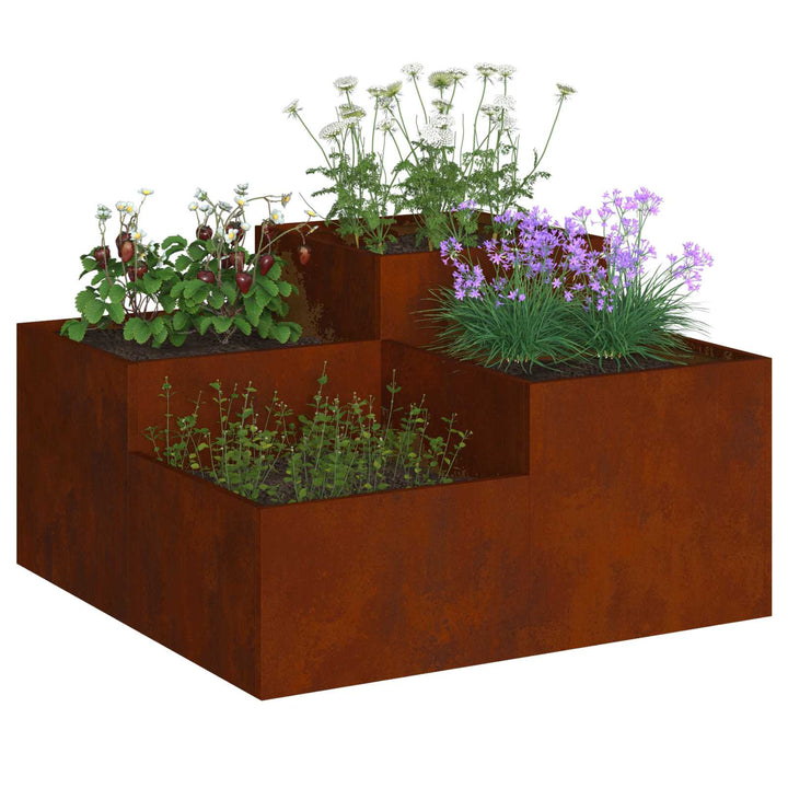 Have Blomsterkrukke Rusten 80 x 80 x 48 cm Cortenstål