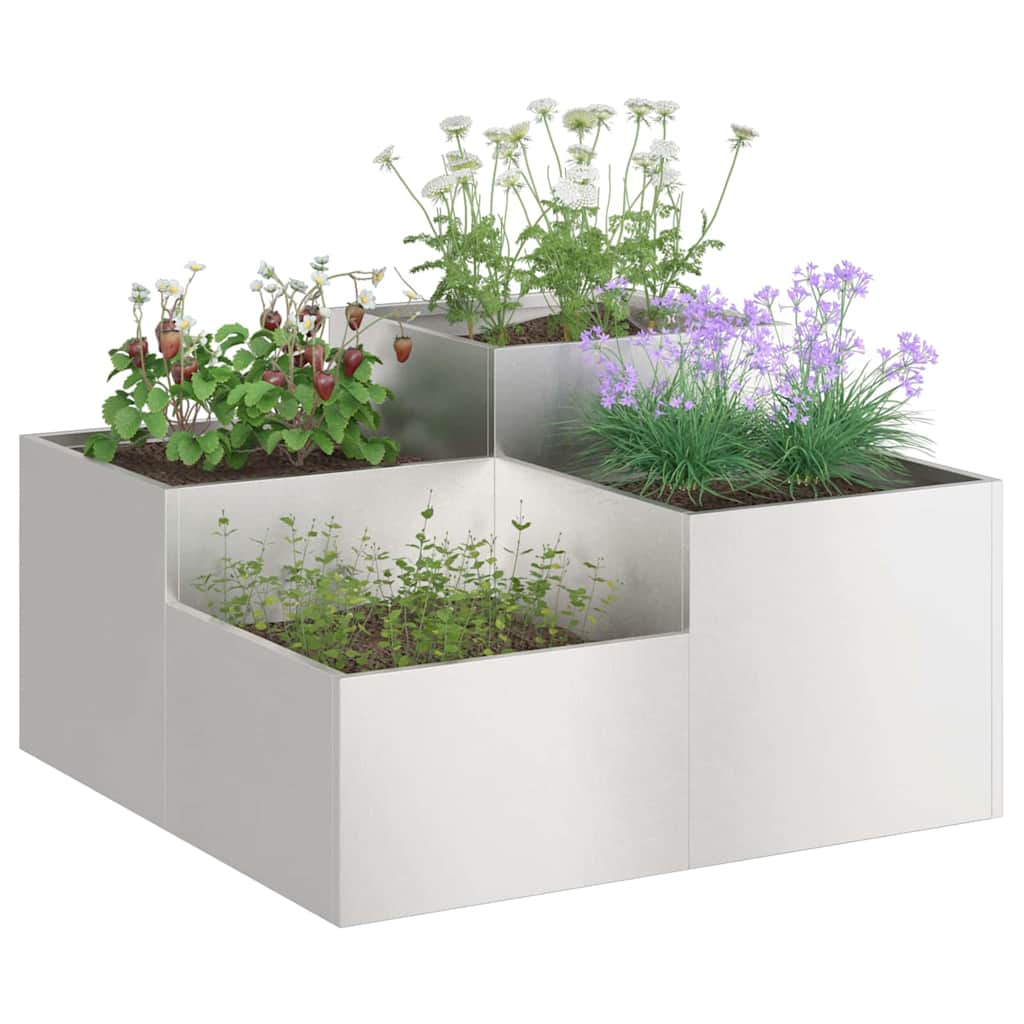 Have Blomsterkrukke Sølv 100 x 100 x 48 cm Rustfrit stål