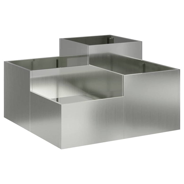 Have Blomsterkrukke Sølv 100 x 100 x 48 cm Galvaniseret stål