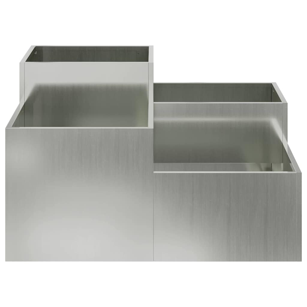 Have Blomsterkrukke Sølv 100 x 100 x 48 cm Galvaniseret stål