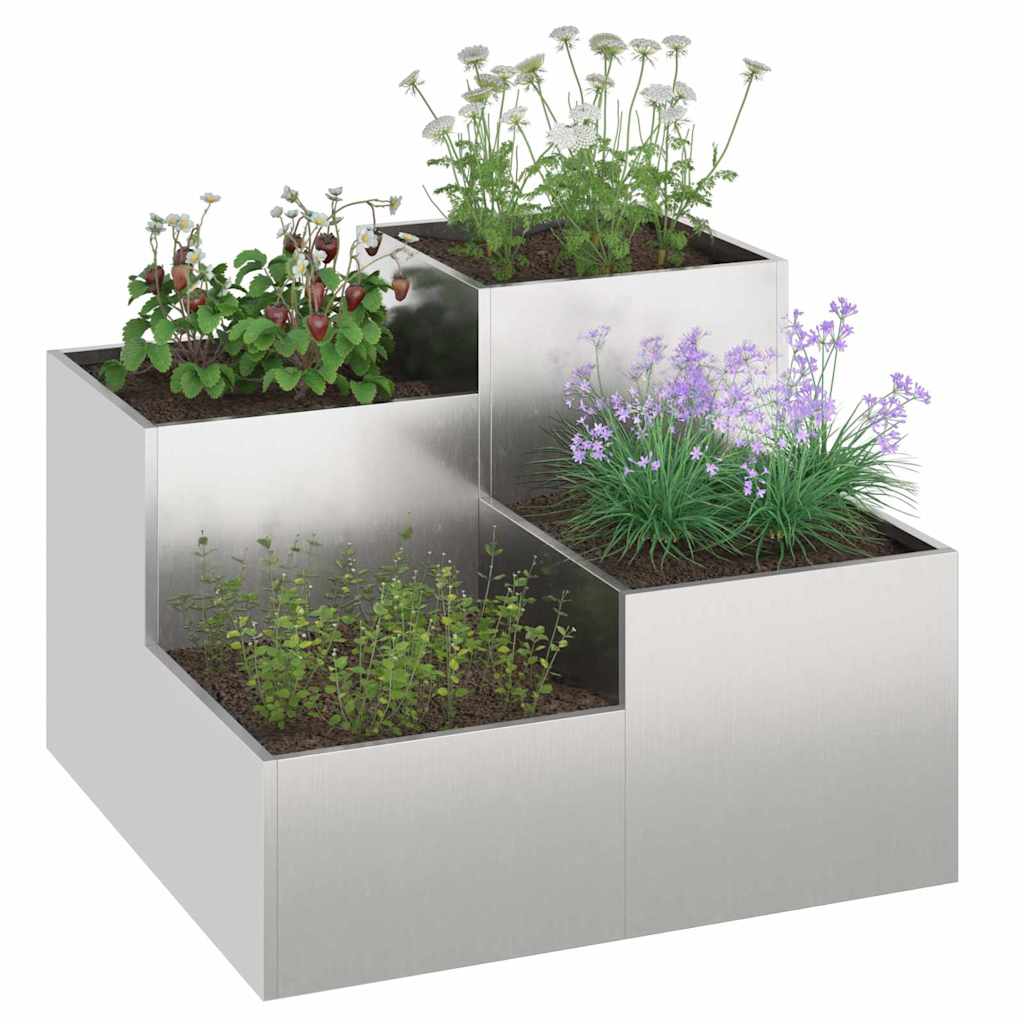 Have Blomsterkrukke Sølv 80 x 80 x 60 cm Rustfrit stål