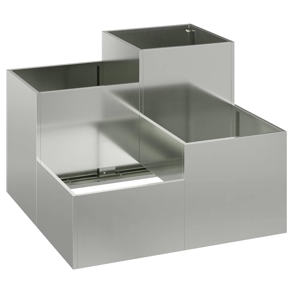 Have Blomsterkrukke Sølv 80 x 80 x 60 cm Galvaniseret stål
