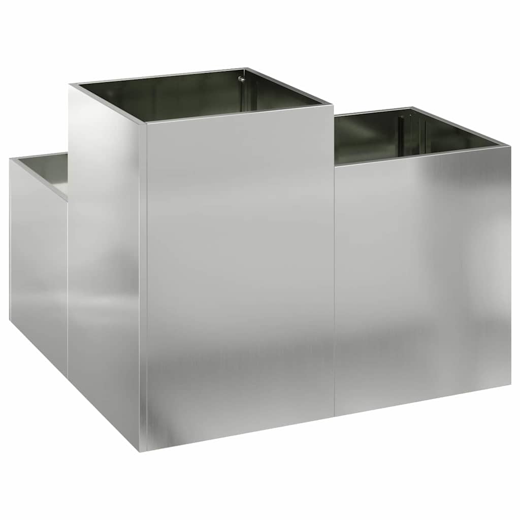 Have Blomsterkrukke Sølv 80 x 80 x 60 cm Galvaniseret stål