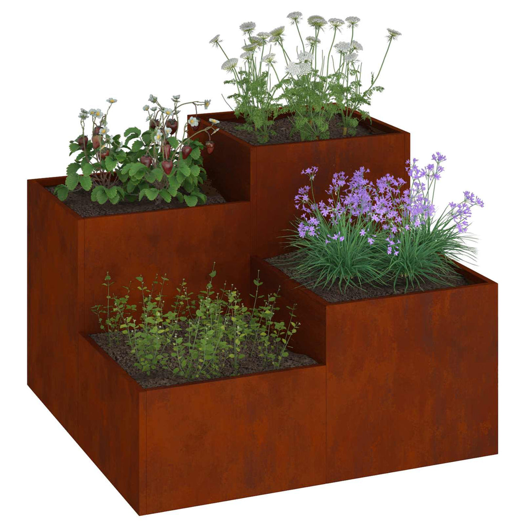 Have Blomsterkrukke Rusten 100 x 100 x 60 cm Cortenstål