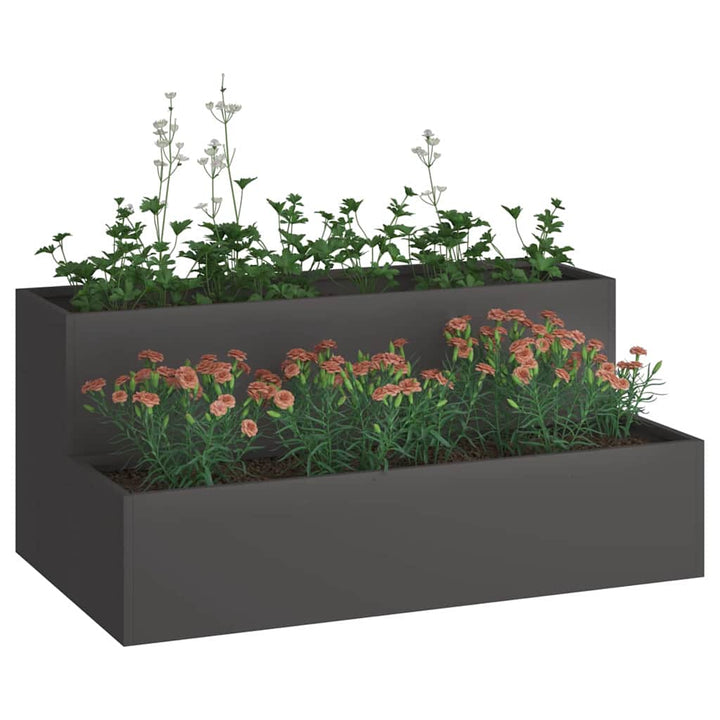 Have Blomsterkrukke Sort 100 x 60 x 45 cm Koldvalset stål