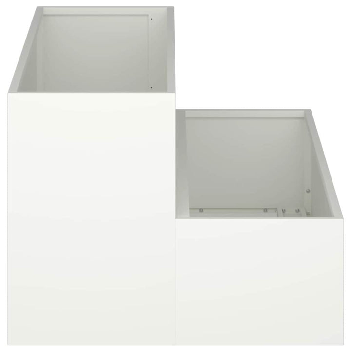 Have Blomsterkrukke Hvid 100 x 60 x 45 cm Koldvalset stål
