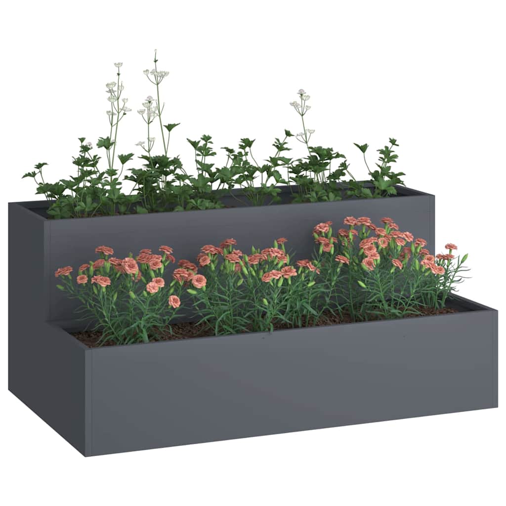 Have Blomsterkrukke Antracit 100 x 60 x 45 cm Koldvalset stål