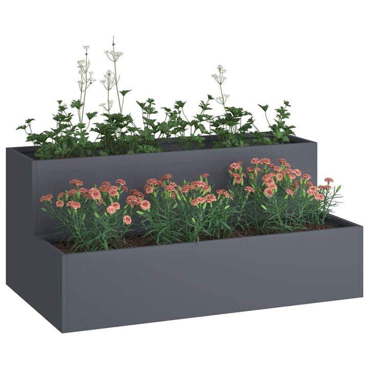 Have Blomsterkrukke Antracit 100 x 60 x 45 cm Koldvalset stål