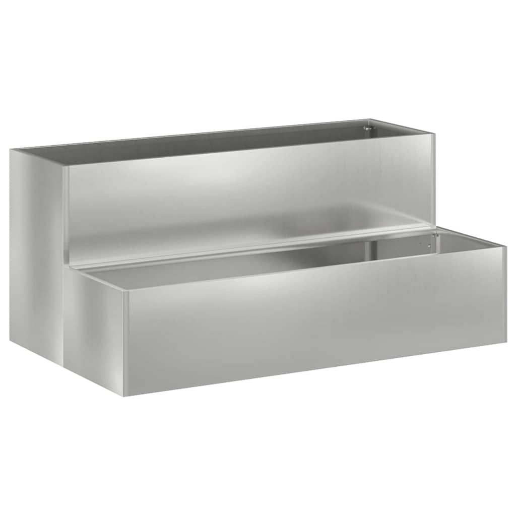 Have Blomsterkrukke Sølv 100 x 60 x 45 cm Galvaniseret stål