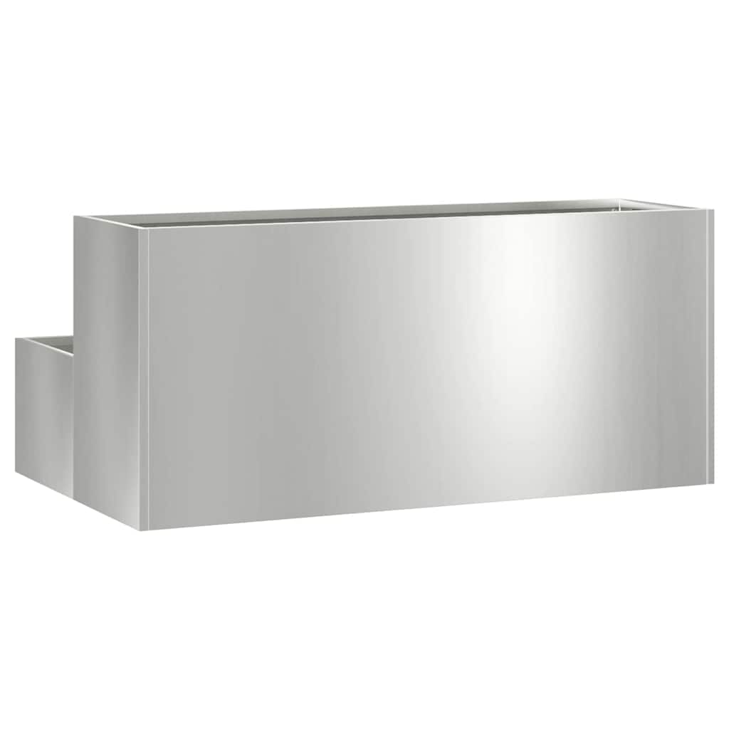 Have Blomsterkrukke Sølv 100 x 60 x 45 cm Galvaniseret stål