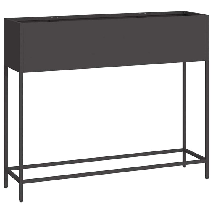 Hævet haveplante Sort 100 x 26 x 82 cm Stål