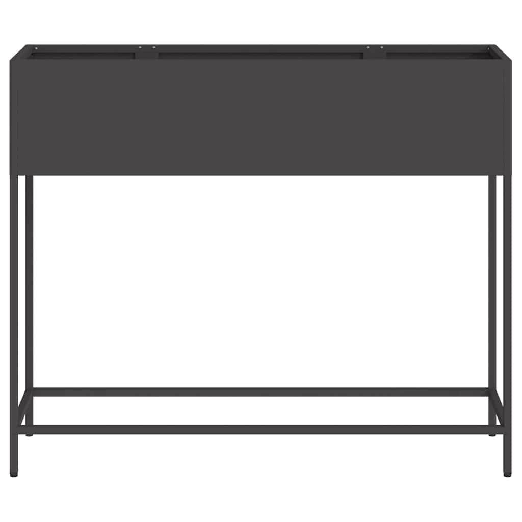 Hævet haveplante Sort 100 x 26 x 82 cm Stål