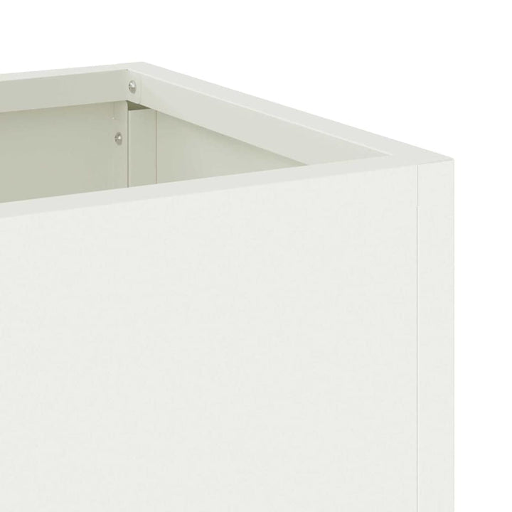 Hævet haveplante Hvid 100 x 26 x 82 cm Stål