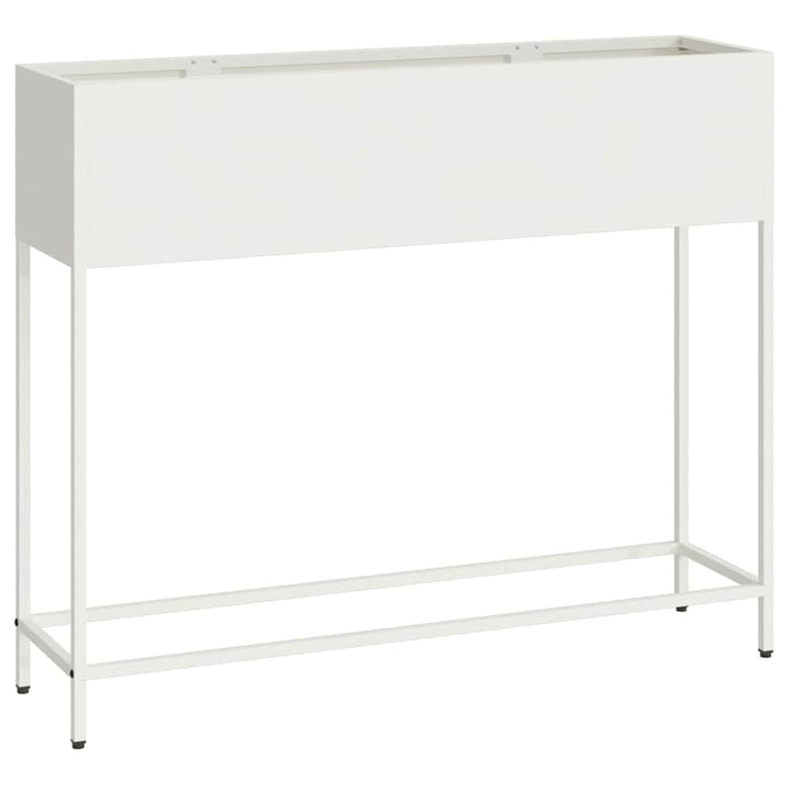 Hævet haveplante Hvid 100 x 26 x 82 cm Stål