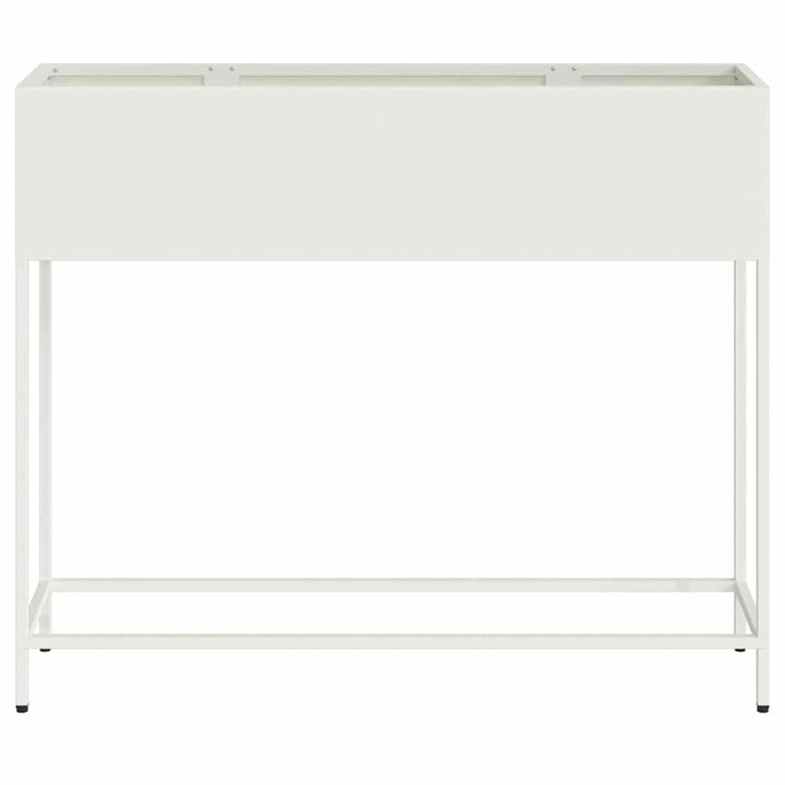 Hævet haveplante Hvid 100 x 26 x 82 cm Stål