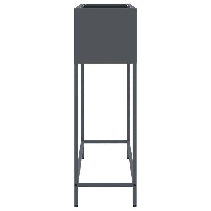 Hævet haveplante Antracit 100 x 26 x 82 cm Stål