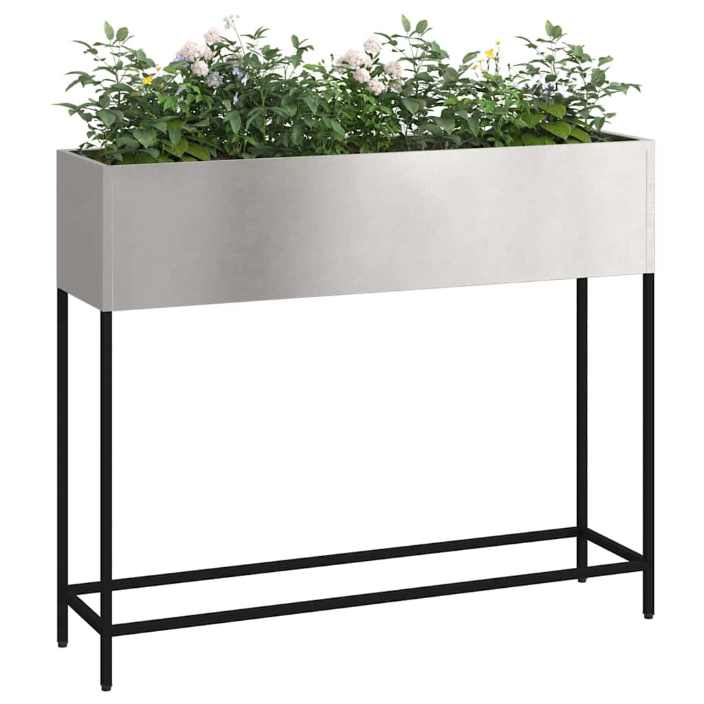 Hævet haveplante Sølv 100 x 26 x 82 cm Rustfrit stål