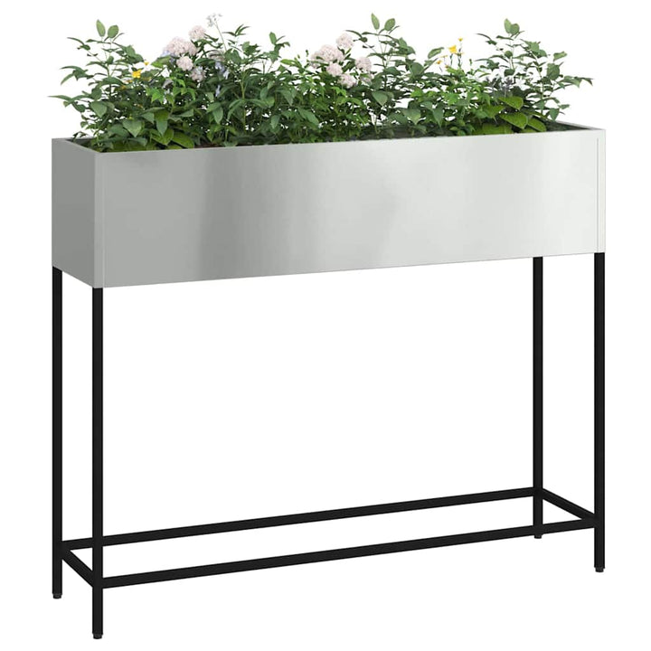 Hævet haveplante Sølv 100 x 26 x 82 cm Galvaniseret stål