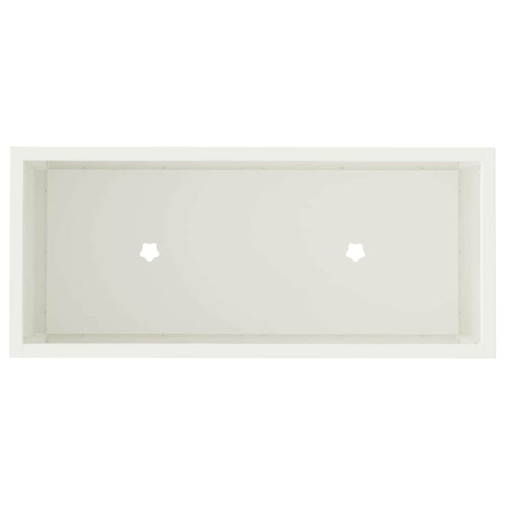 Hævet haveplante Hvid 60 x 26 x 48 cm Stål
