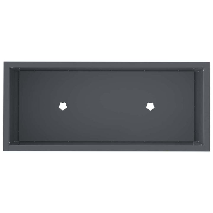 Hævet haveplante Antracit 60 x 26 x 45 cm Stål