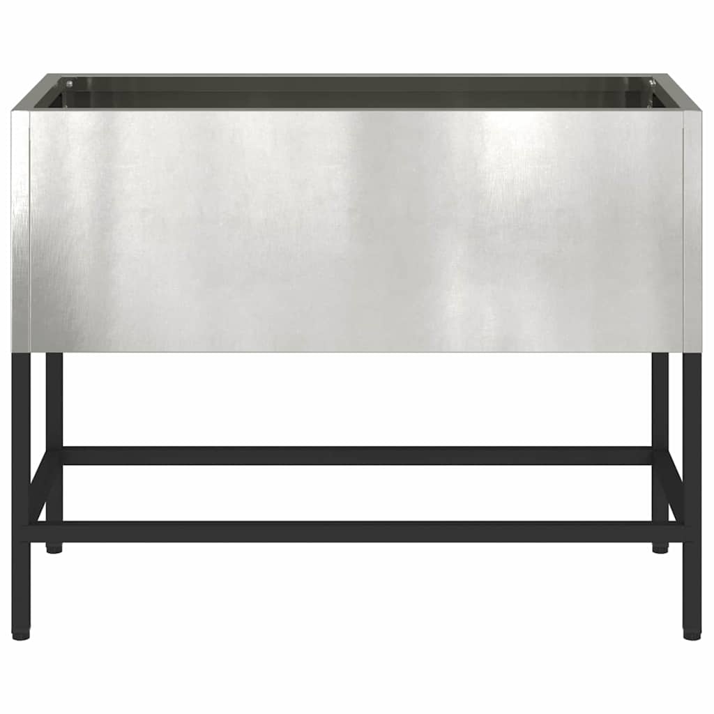 Hævet haveplante Sølv 60 x 26 x 45 cm Rustfrit stål