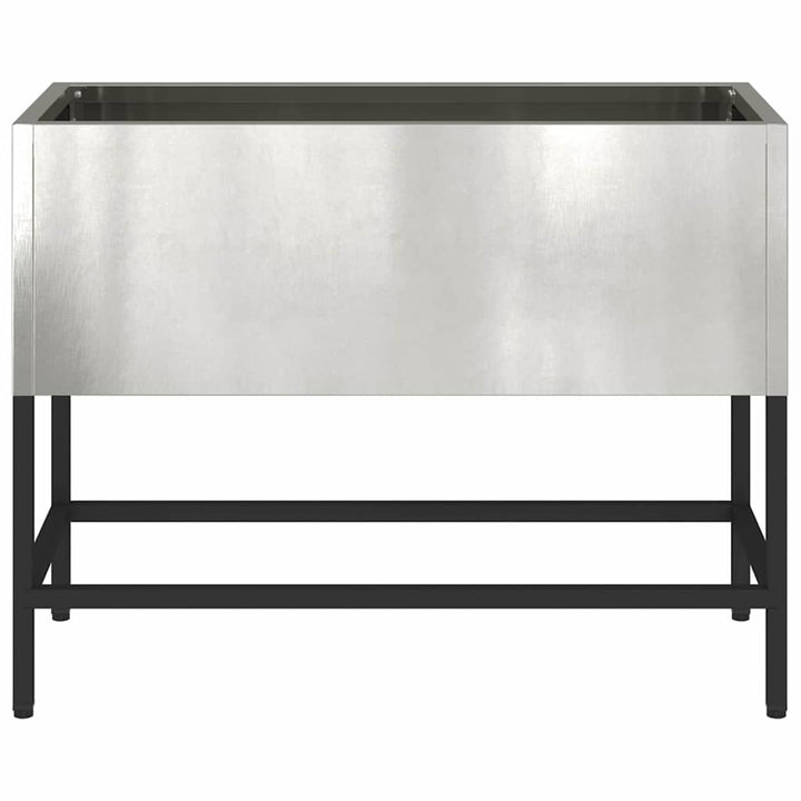 Hævet haveplante Sølv 60 x 26 x 45 cm Rustfrit stål