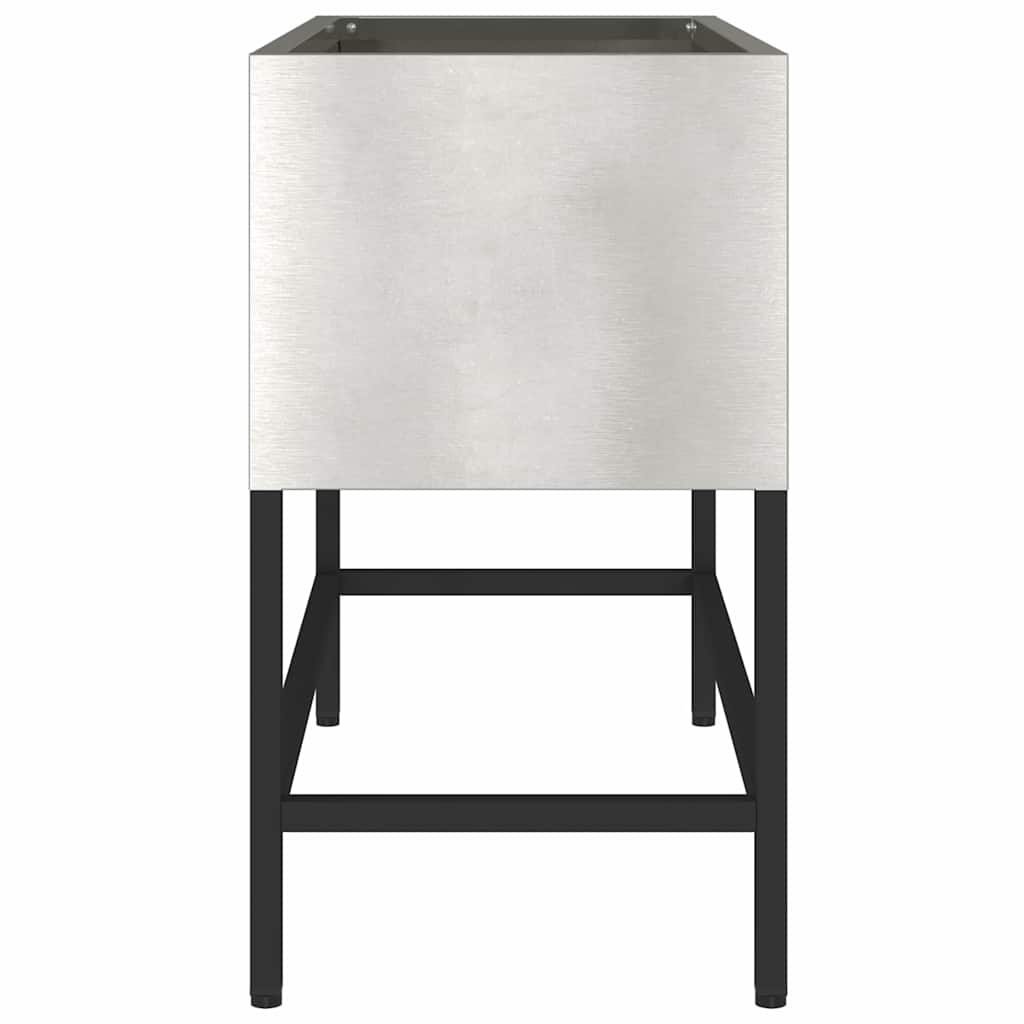 Hævet haveplante Sølv 60 x 26 x 45 cm Rustfrit stål