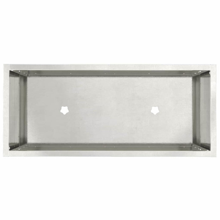 Hævet haveplante Sølv 60 x 26 x 45 cm Rustfrit stål