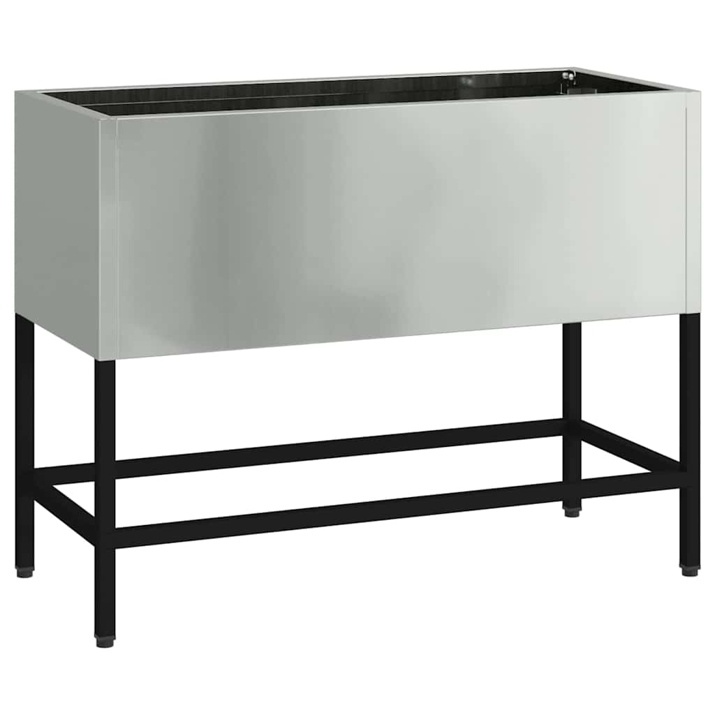 Hævet haveplante Sølv 60 x 26 x 45 cm Galvaniseret stål