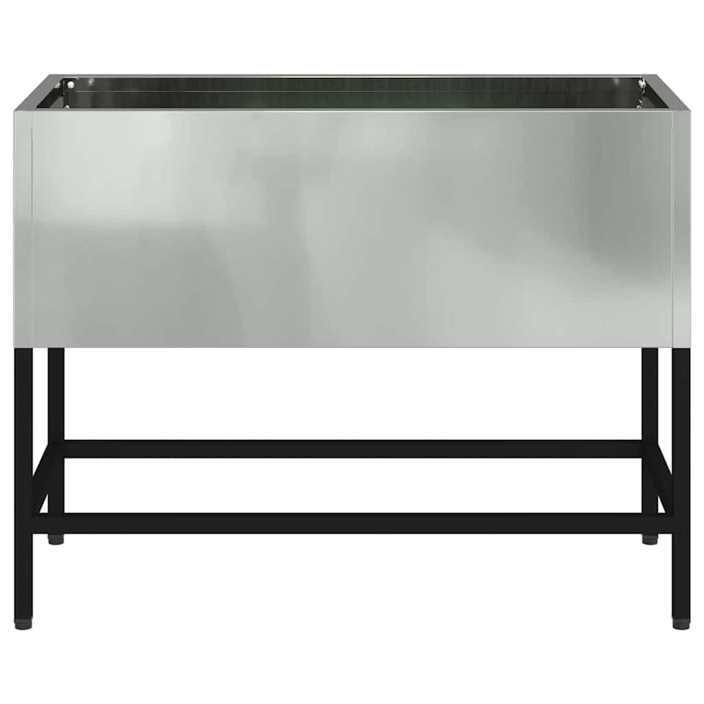 Hævet haveplante Sølv 60 x 26 x 45 cm Galvaniseret stål