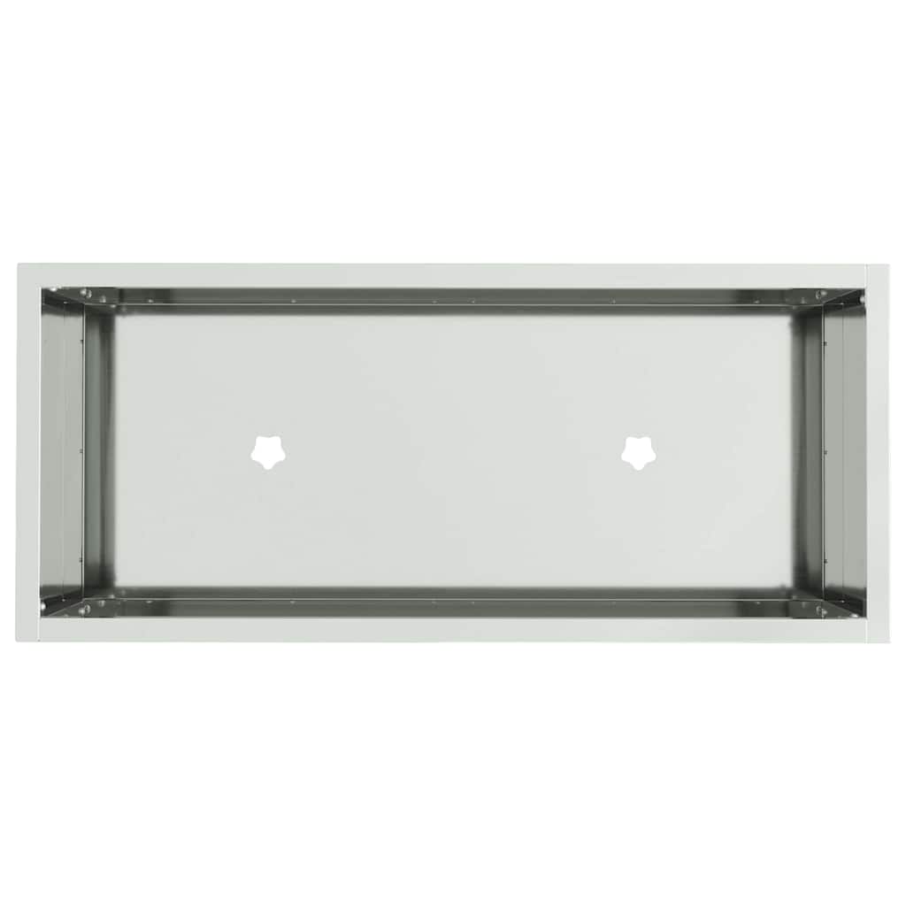 Hævet haveplante Sølv 60 x 26 x 45 cm Galvaniseret stål