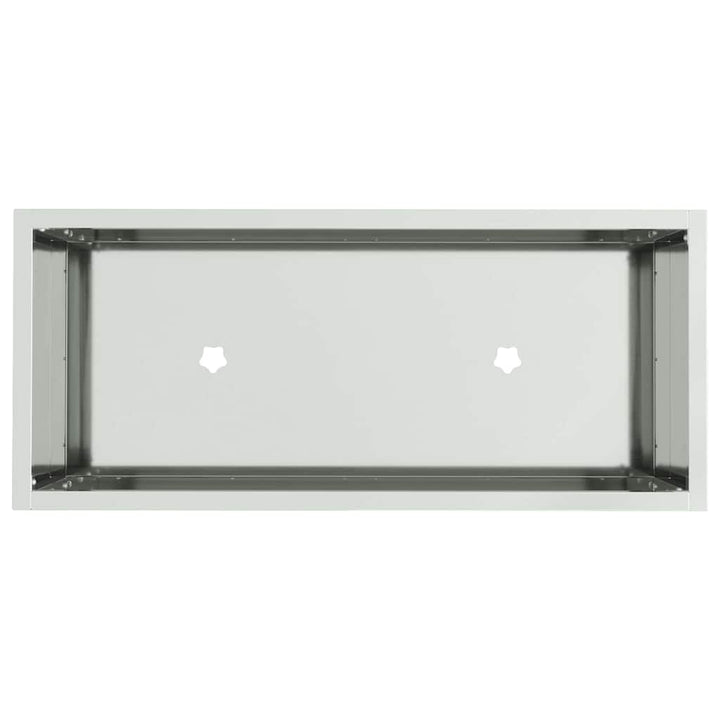 Hævet haveplante Sølv 60 x 26 x 45 cm Galvaniseret stål