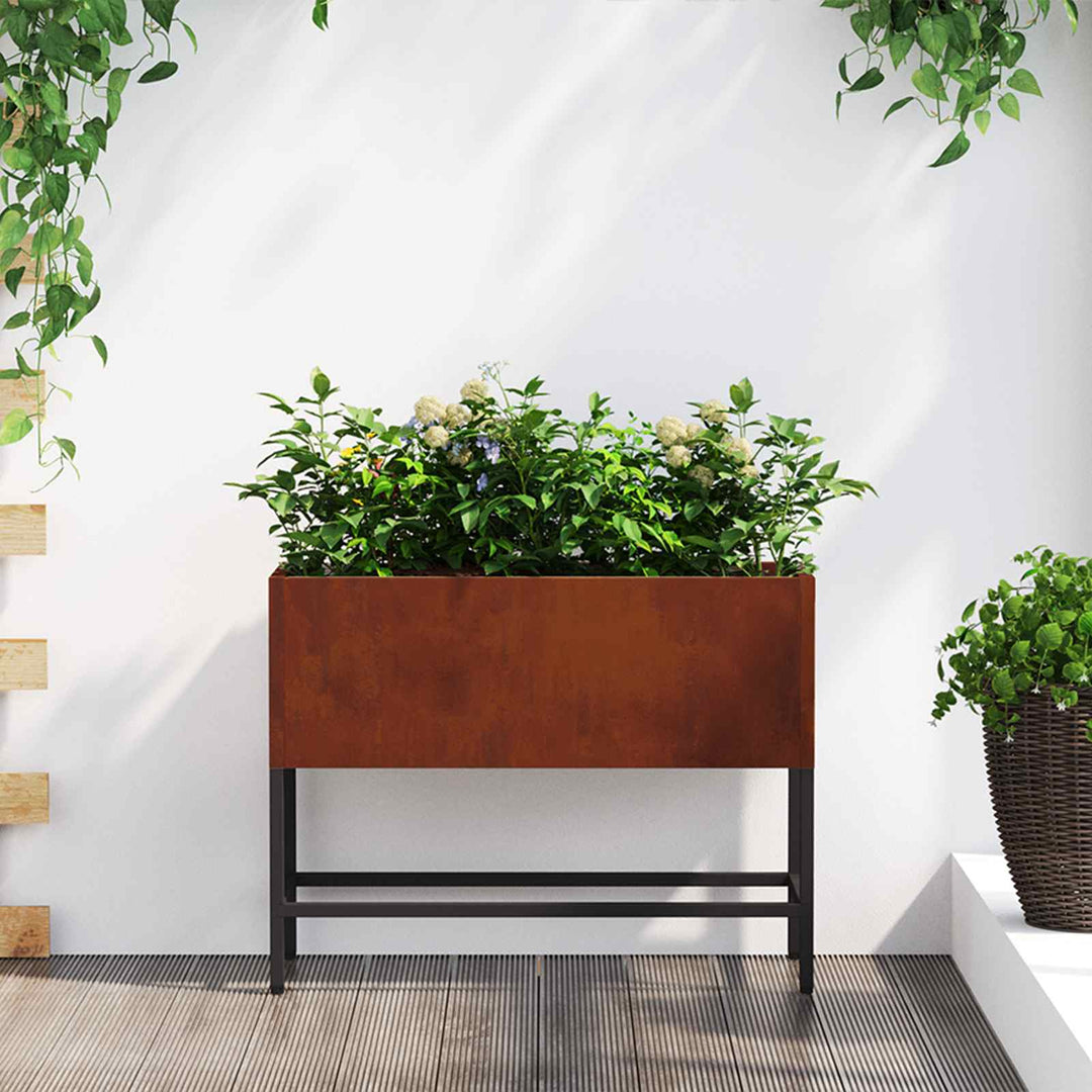Hævet haveplante Rusten 60 x 26 x 45 cm Cortenstål